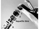 AquaClic Kugelgelenk AquaClic Giro, Material: Kunststoff, Messing