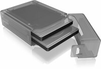 ICY Box Dual 2,5" HDD/SSD Box, IB-AC6025-3 transparent, Dieses
