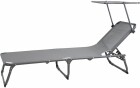 Contini Liegestuhl mit Dach, Anthracite, Gewicht: 5.2 kg, Breite