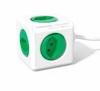POWERCUBE Socket extend green 66.7790GN 5xT.13,1.5m cable, Kein