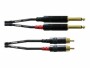 Cordial Audio-Kabel CFU 0.3 PC Cinch - 6.3 mm