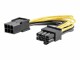 StarTech.com - PCI Express 6 pin to 8 pin Power Adapter Cable - Power cable - 6 pin PCIe power (F) to 8 pin PCIe power (M) - 6.1 in - yellow - PCIEX68ADAP