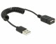 DeLock USB2.0 Verlängerungskabel, 60cm, SW