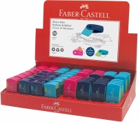 FABER-CASTELL Radierer, Spitzer Sleeve Mini 182717 div. Farben ass