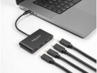 DeLock USB-Hub 4 x USB 3.0 Typ-C, Stromversorgung: USB