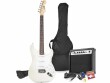 MAX E-Gitarre GigKit Weiss, Body-Form