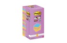 Post-it Notizzettel Super Sticky 7.6 x 7.6 cm, Mehrfarbig