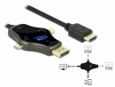 DeLock Kabel DisplayPort/Mini-DisplayPort/USB Type-C - HDMI, 1.75