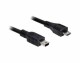 DeLock USB2.0 Kabel, MiniB - MicroB, 1m, SW