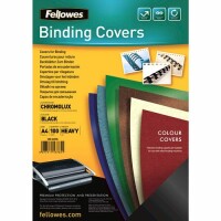 Fellowes Gloss Cover A4 5378504 schwarz 100 Stück, Kein