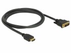 DeLock Kabel HDMI - DVI, 1.5m, bidirektional