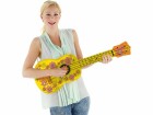 Folat Partyaccessoire Aufblasbare akustische Gitarre Gelb