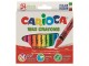 Carioca Farbstifte Wax Ø 8 mm, 24 Stück, Mehrfarbig