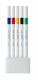 UNI-BALL  Fineliner Emott          0.4mm - PEM-SY_5  vivid                  5 Stück