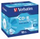 VERBATIM  CD-R    Jewel      90MIN/800MB - 43428     48x                     10 Pcs