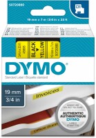 DYMO Schriftband D1 schwarz/gelb S0720880 19mm/7m, Kein