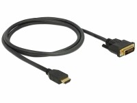 DeLock Kabel HDMI-DVI, 1m, bidirektional
