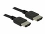 DeLock Kabel hochflexibel, 4K 60Hz HDMI - HDMI, 1.5