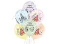 Belbal Luftballon Cute Birthday Mehrfarbig, Ø 30 cm, 50