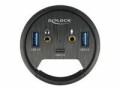 DeLock Tisch-Hub USB 3.0 Typ A/C + HD Audio