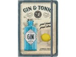 Nostalgic Art Notizbuch Gin & Tonic A5, Dot, Mehrfarbig, Bindungsart