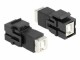 DeLock Keystone-Modul USB 2.0, B ? B, (f-f) Schwarz