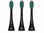 happybrush Zahnbürstenkopf V3 Schwarz, 3 Stück, Zahnbürsten-Art