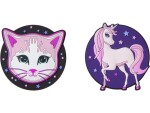 Schneiders Badges Unicorn + Cat 2 Stück, Bewusste Eigenschaften