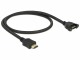 DeLock Kabel HDMI - HDMI, 0.5m zum Einbau