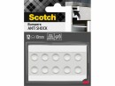 3M Schutzpuffer Anti Shock, Ø 10 mm, Transparent, 12er