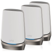 NETGEAR® Orbi™ Quad-Band WiFi 6E Mesh-System RBKE963-100EUS, 10,8 Gbit/s, Router + 2 Satellites