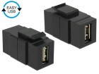 DeLock Keystone-Modul USB2.0, A ? A, easy Schwarz, Modultyp