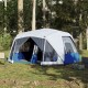 vidaXL Campingzelt mit LED 10 Personen Blau