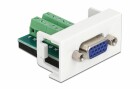 DeLock Easy 45 Modul VGA - Terminalblock, Kabeltyp: Adapter