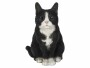 Vivid Arts Dekofigur Katze Sitzend, 19.5 cm, Schwarz/Weiss