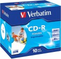 Verbatim CD-R 52x, 700MB, Jewel Case, 10-Pack, printable