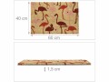 relaxdays Fussmatte Flamingo 41.5 cm x 62 cm, Eigenschaften