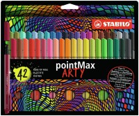 STABILO Fineliner PointMax 0.8mm 488/42-1 42 couleurs ass., Kein