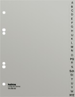 KOLMA Register LongLife A5 19.245.03 grau A-Z, 24-teilig, Kein