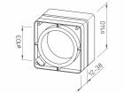 Helios Fenstereinbausatz Kunststoff FES 90, Einbauöffnung: 103