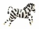 Partydeco Folienballon Zebra 115 x 85 cm, Schwarz/Weiss