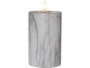 Star Trading LED-Kerze Pillar Flamme Marble Ø 7.5 x 15