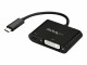 StarTech.com - USB-C to DVI Adapter with USB Power Delivery - 1920 x 1200 - Black