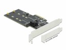 DeLock SATA-Controller PCI-Ex4 - 3xSATA3, 2xM.2 Key-B, RAID: Nein