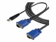 StarTech.com - 15 ft 2-in-1 Ultra Thin USB KVM Cable