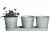 Bild 0 Esschert Design Blumentopf Altzink 3er Set, Grau, Volumen: 0.815 l
