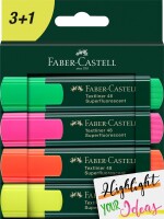FABER-CASTELL Textmarker TL 48 254831 4 Farben, Kein Rückgaberecht