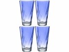 Leonardo Trinkglas Twist 300 ml, 4 Stück, Blau, Glas