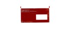Büroline Dokumententasche C6/5 Rot, 250 Stück, Position Fenster