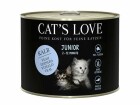 Cat's Love Nassfutter Junior Kalb, 200 g, Tierbedürfnis: Wachstum